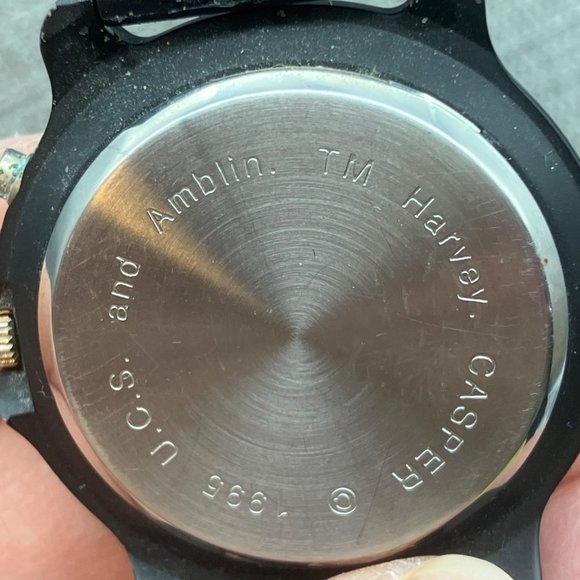 1995 Retired Watch Casper Friendly Ghost As Is Black Harvey Universal Studios - Picture 5 of 10